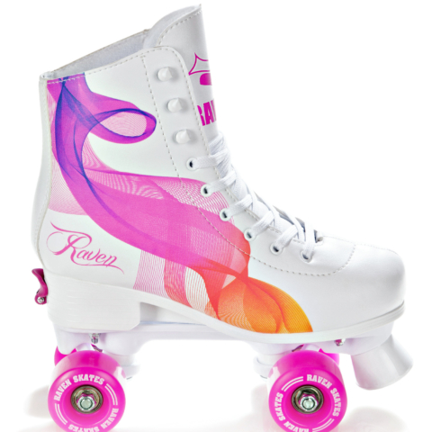 4in1 Skates/Triskates/Roller Skates/Ice Skates Raven Balloon Pink-New! 